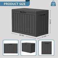 Boîtes de rangement extérieures étanches et résistantes aux UV avec couvercle verrouillable pour boîte de livraison extérieure