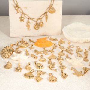 Nuevo océano deportes Bikini encanto Waterpoof Acero inoxidable verano playa collar encantos para la fabricación de joyas - Product Image 6