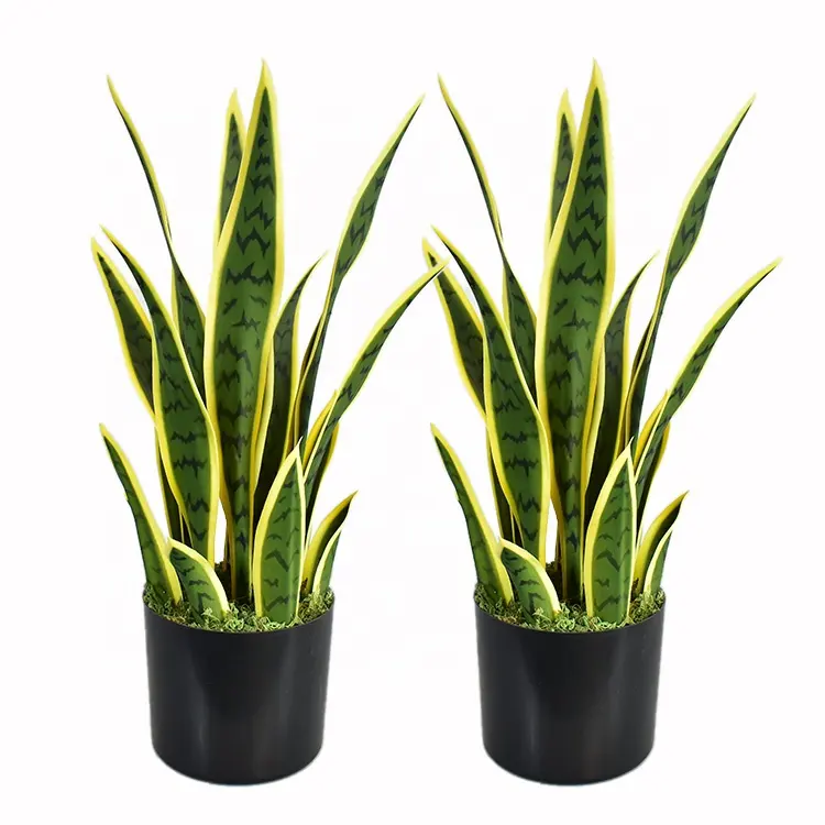 Serpente artificial planta de sansevieria falsa, árvore com 20 folhas de perfeita mãe na lei plantas em vaso para casa interior