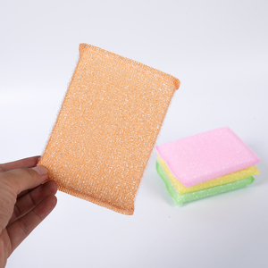 ฟองน้ำล้างจานคุณภาพดี สีสันสดใส รูปทรงสี่เหลี่ยมผืนผ้า สำหรับทำความสะอาดครัว - Product Image 6