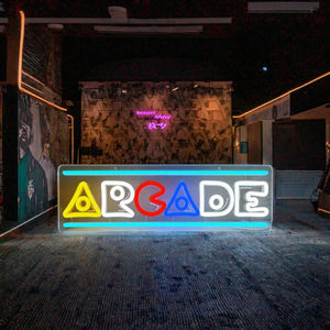 Letrero LED de Neón MACCAN para Decoración de Pared, Estilo <span class=keywords><strong>Arcade</strong></span> para Sala de Juegos, Cuarto de Hombre, Dormitorio, 12V CC, 1 Año de Garantía, Dropshipping, Diseño Personalizado Gratuito - Product Image 1