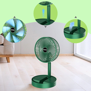 Portable Mini Usb Rechargeable Folding Telescopic Table & Floor Fan Quiet Cooling for Home <b>Office</b> Dorm Outdoor Camping Ylt-tf04 - Product Image 6