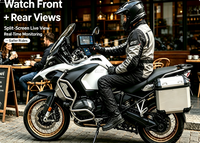 Écran CarPlay pour moto Aoocci C9 ProMax avec caméra embarquée, écran partagé 6 pouces, Android Auto sans fil, navigation GPS avant et arrière