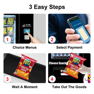 Wholesale Small Drink Combo Non Refrigerated <b>Biscuits</b> Snack Vending <b>Machine</b> with Card Reader - Product Image 3