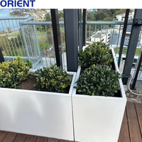 Pots de jardinières Lit de jardin surélevé en métal pour l'extérieur pour légumes, fleurs, herbes Grand bac de jardinage en acier OEM ODM galvanisé