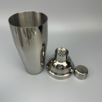 Ensemble de shaker à cocktails de luxe en acier inoxydable Wuyi Camol 750 ml, réutilisable, écologique, durable, outils de bar avec doseur et support