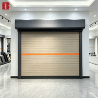 Fournisseur de portes de garage Bolang Luxury Roller Shutter Door en alliage d'aluminium, sur mesure, avec rideau lumineux, détection infrarouge et reconnaissance faciale.