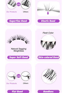 <span class=keywords><strong>Cils</strong></span> <span class=keywords><strong>magnétiques</strong></span> 3D synthétiques portables, longs et naturels, faits à la main, souples et recourbés pour femmes – Meilleures ventes - Product Image 3