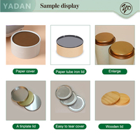 Boîte cylindrique en papier kraft avec couvercle métallique pour emballage de t-shirts, foulards en soie et sous-vêtements, personnalisable avec logo, vente en gros