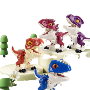 2-en-1 aleación realista dinosaurio <span class=keywords><strong>Robot</strong></span> modelo plástico juguete para niños venta al por mayor montaje decoración regalo - Product Image 6