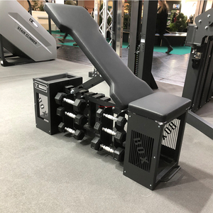 多合一健身凳，带哑铃存储配件，健身多功能举重凳，可调节箱式家用健身房健身凳 - Product Image 3