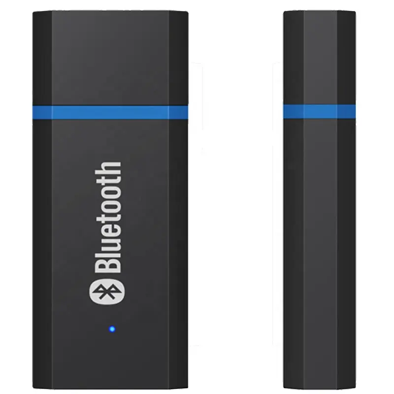 BT5.0 Receiver USB Car Adapter Blue Waist Bluetooth AUX USB Dual Output Audio Bluetooth Receiver