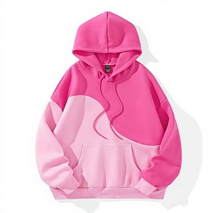 Sudadera con Capucha Rosa, Corte Regular, Informal, Tejido de Rizo Francés, 100% Algodón, Logotipo Personalizado, Unisex, Ropa de Otoño - Product Image 2
