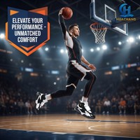Chaussures de sport en mesh absorbant les chocs pour adolescents et collégiens, chaussures de streetball pour hommes