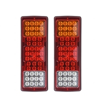 Feu arrière LED 24V pour camion, feu de position latéral 2 pouces, feu combiné arrière pour remorque et véhicule agricole