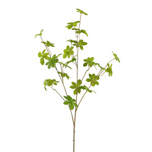 กิ่งพลาสติกและใบระฆัง ต้นไม้ประดิษฐ์สีเขียว ตกแต่งงานแต่งงานในร่ม ใบไม้จำลองคุณภาพสูง วัสดุพีวีซี QH-56116 - Product Image 5