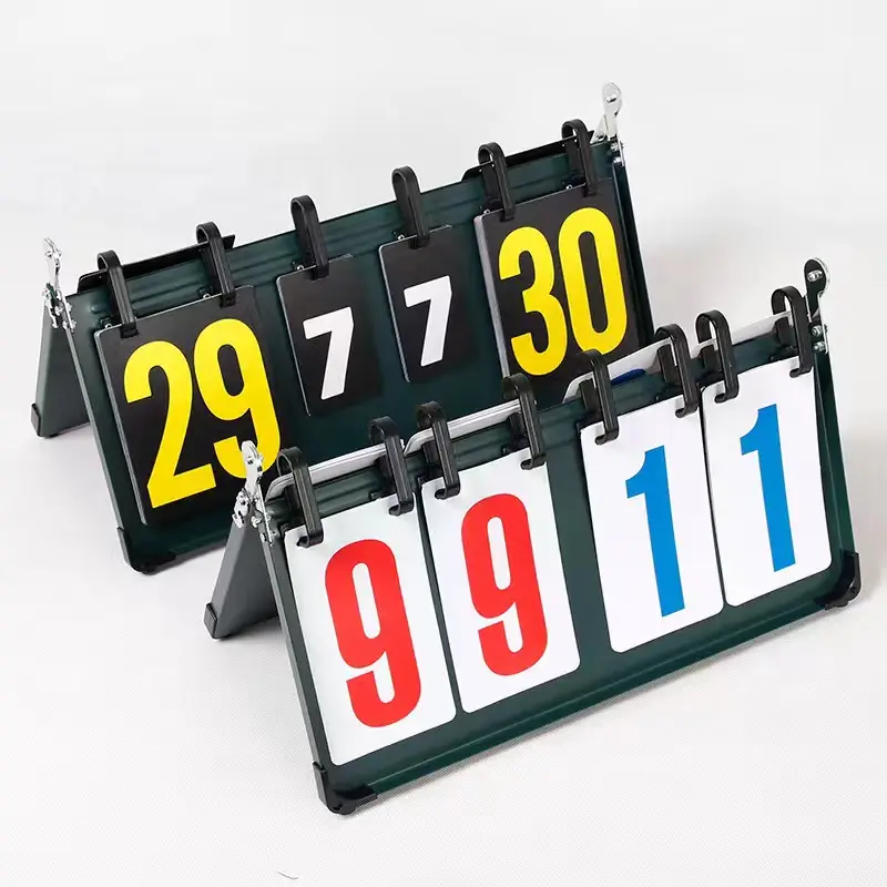 Groothandel Metalen Materiaal Cijfer Scorebord Voor Sport Games Volleybal Voetbal Tafeltennis Basketbal Handmatige Score Board