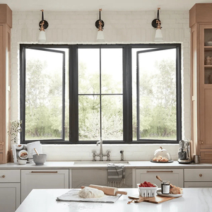 Fenêtre à battant en aluminium avec système de verrouillage multipoints et poignée à crémonon - Product Image 1