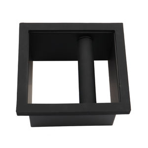 咖啡师工具不锈钢黑色浓缩咖啡敲盒咖啡配件无底咖啡敲盒 - Product Image 3