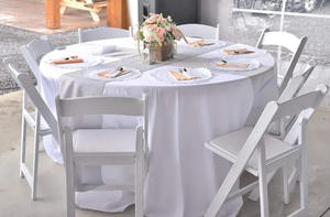 Sedie <span class=keywords><strong>Wimbledon</strong></span> Pieghevoli in Plastica PP Bianche, Moderne, Resistenti e Portatili per Noleggio, Uso Esterno, Giardino, Parco, Cortile, Hotel e Soggiorno - Product Image 6