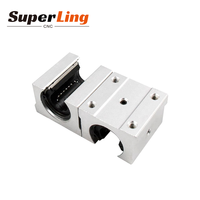 Prix usine SBR16 Rail de guidage linéaire rond en aluminium 500mm et bloc de glissière linéaire Sbr16uu roulement de bloc de curseur linéaire
