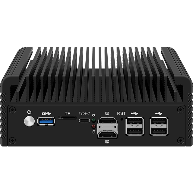 6 LAN I226-V 2.5G Firewall Router Core 3 N355 N305 N150 N100 Fanless Mini PC DDR5 2xHD-MI2.1 USB3.2 Type-C PfSense Proxmox Box