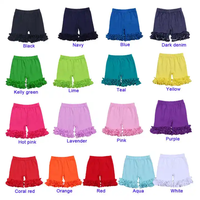 RTS verano bebé niña volantes pantalones cortos de punto en blanco algodón Niña glaseado volantes pantalones cortos niños Niña Pantalones cortos ropa interior 2026