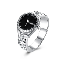 Montre à cadran rond pour femme, bague en alliage, bijoux de doigt, montre tendance, cadeau, vente en gros personnalisée