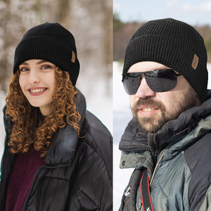 Người Đàn Ông Của Còng Beanie <span class=keywords><strong>Cap</strong></span> Phụ Nữ Mềm Ấm Đan Mũ Trượt Tuyết Mùa Đông Lông Cừu Beanies Với Biểu Tượng Tùy Chỉnh - Product Image 5