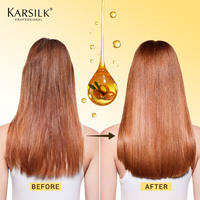 Semprotan Minyak Rambut Silkening Mist Vegan dengan Argan Oil, Pelindung Panas, Melembutkan, Memperbaiki Kerusakan, Melembapkan, dan Menyegarkan