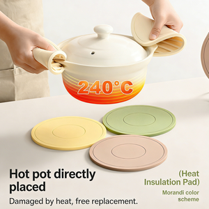 Tapis en silicone de couleur personnalisée, dessous de plat anti-brûlure, durable et écologique pour usage quotidien, réduction sur les commandes en gros - Product Image 1