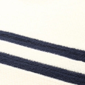 Maglione girocollo autunno inverno a maniche lunghe da <span class=keywords><strong>uomo</strong></span> a righe bianche color crema - Product Image 6