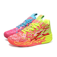 Bottes d'entraînement de basket-ball montantes à la mode pour les jeunes chaussures de sport d'hiver transfrontalières conception en maille de canard mandarin respirant