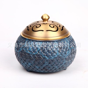 กระถางธูปสีบรอนซ์ที่ได้รับแรงบันดาลใจจากเซน ของตกแต่งสไตล์จีนโบราณสำหรับสำนักงาน ห้องอ่านหนังสือ และห้องน้ำชา - Product Image 4