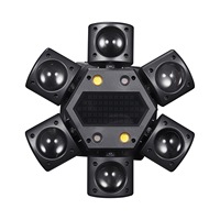 Mini Projecteur Laser LED à Six Bras King Kong, Contrôle Vocal, IP65, pour Scène, DJ, KTV, Ambiance, Personnalisation OEM