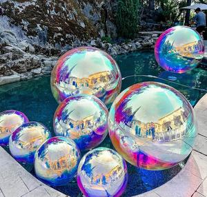 Wholesale Inflatable Colorful Metallic Ball Decorative Mirror <b>Balloons</b> Big Shiny Balls <b>Customized</b> Fast Shipping Decorative Infla - Product Image 4