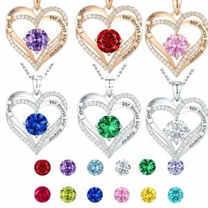 Collana con Catena a Cuore in Ottone, Placcatura in Oro Rosa, Incisione Laser Profonda su Acciaio, Prezzo di Fabbrica Diretto per Grossisti - Product Image 4