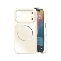 Coque de téléphone en silicone liquide avec panneau arrière magnétique en acrylique couleur unie personnalisée, en promotion, pour Samsung séries 24, 25, 26