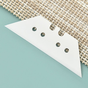 Ceramic trapezoidal blade, PVC plastic insulated irregular hook knife, fish-shaped sharp multi-hole cutting knife, <b>leather</b> <b>tool</b> - Product Image 2
