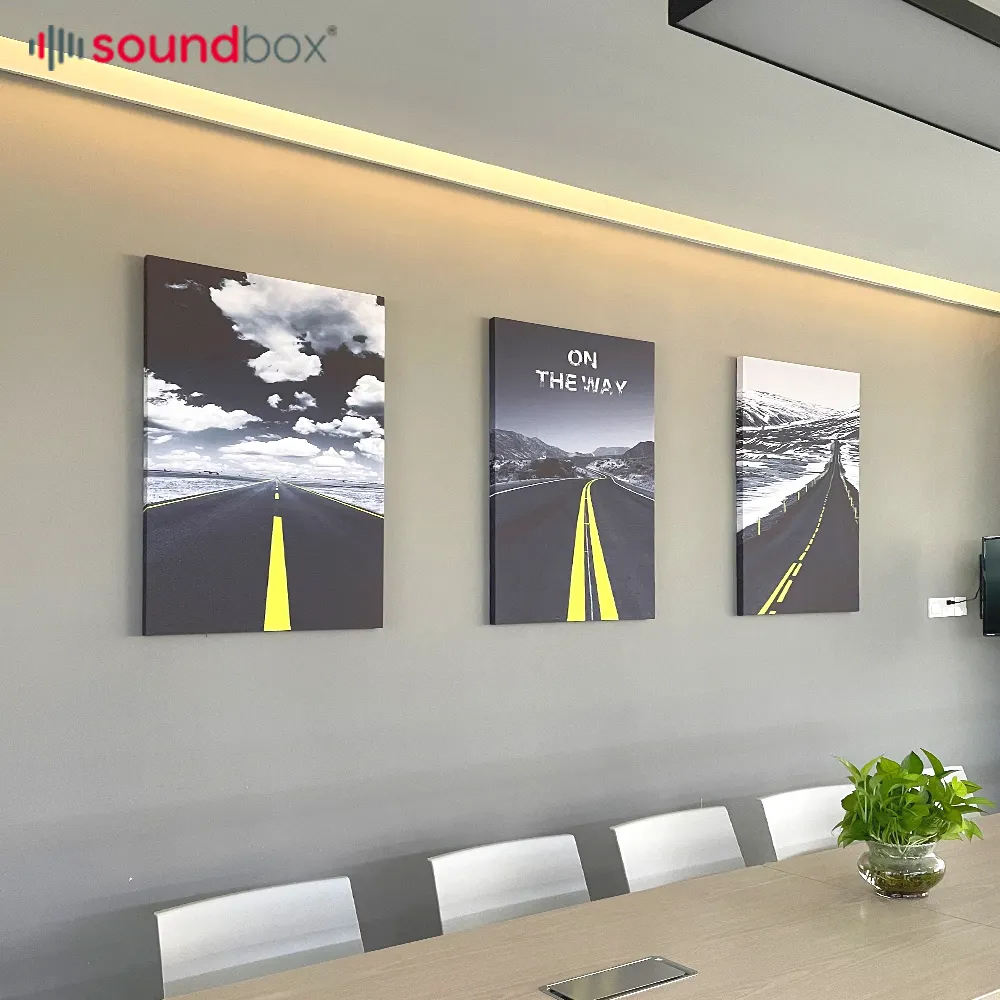 사운드 박스 소음 감소 현대 미술 음향 패널 사무실 회의실 스튜디오 사운드 흡수 패널