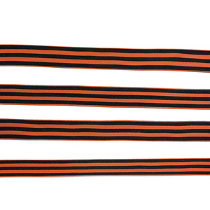 ริบบิ้นเซนต์จอร์จสีส้มลายทางสีดำริบบิ้นโกรเกรน DIY อุปกรณ์เครื่องประดับ 2 เมตร ถุง - Product Image 5