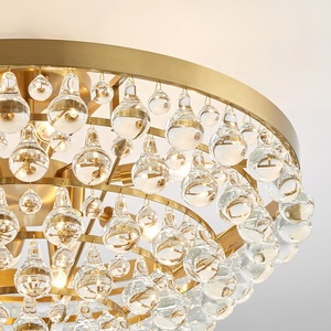 Moderna Illuminazione Di Cristallo Di Lusso Lampadario Finitura Oro <span class=keywords><strong>Led</strong></span> Lampadario Moderno - Product Image 2