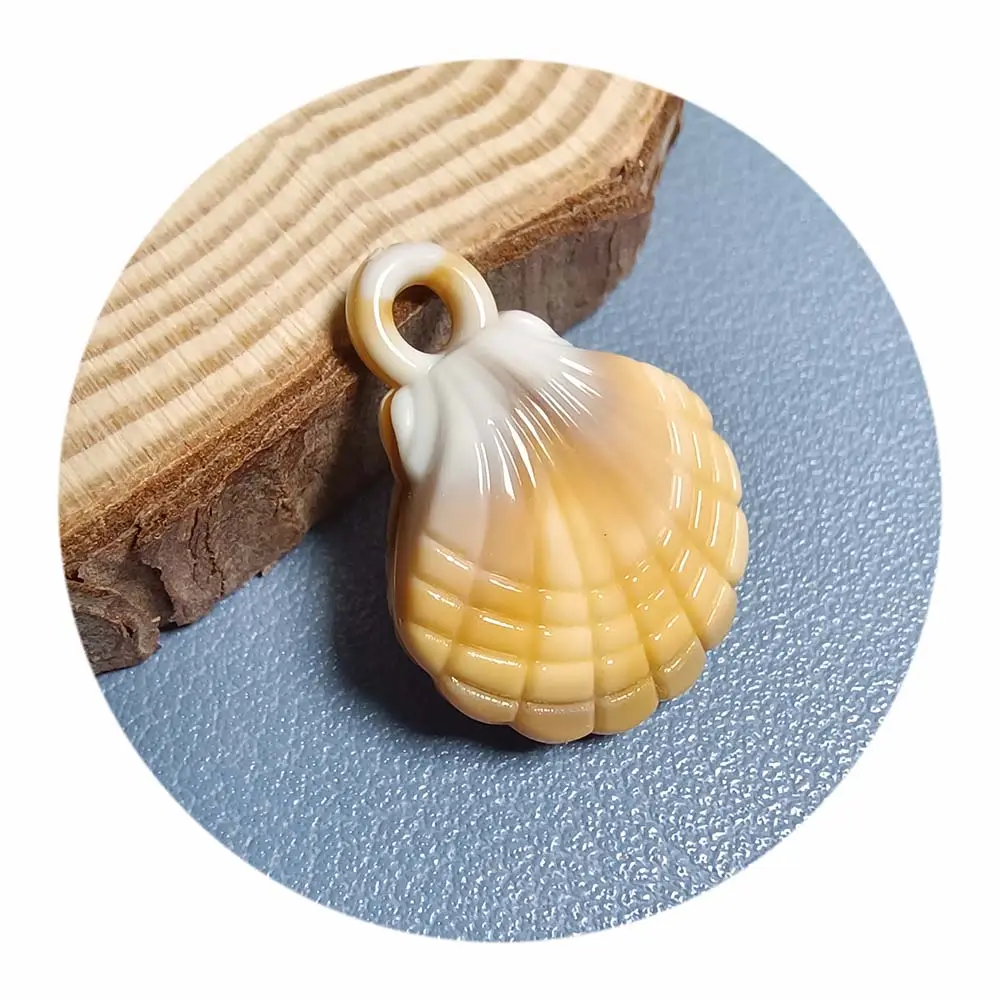 New 2024 Jewelry Bead Top Hole Acrylic Small Beads Accessories Sea Shell Gifts and Craft DIY Pendant