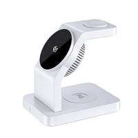Support de chargeur sans fil magnétique 3 en 1 25W avec ventilateur de refroidissement TEC pour téléphone portable, montre connectée, écouteurs Type-C