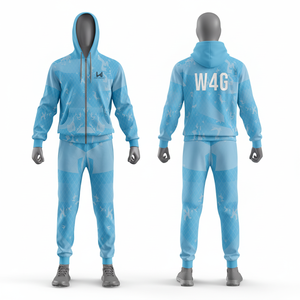 Conjunto de 2 piezas de ropa deportiva informal para hombre, chándal para exteriores, chaqueta de bloque de color con capucha, pantalones, conjunto ligero de diseño frontal sin costuras - Product Image 1