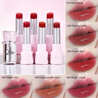 Rouge à lèvres brillant effet gloss avec hydratation et design bijou, couleur longue durée, non desséchant, maquillage pour tous les jours