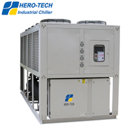 120 tonnes 130kw -10C-20C-30C compresseur à vis recirculation refroidissement basse température refroidisseur refroidi par air