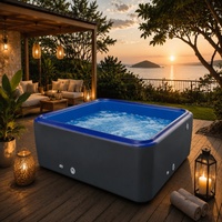 Piscine gonflable robuste en PVC, portable, pour extérieur, jardin familial, pour adultes et enfants, pour s'amuser dans l'eau