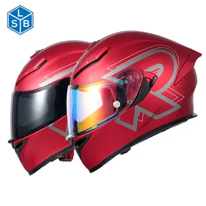 Casco de moto con logotipo personalizado certificado por DOT, casco de moto de cara completa ABS de seguridad modular para ciclismo todoterreno