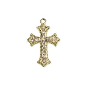 Großhandel Handgefertigter Vergoldeter Kreuz-Schlüsselanhänger Hip-Hop Religiöser Jesus-Anhänger Schlüsselanhänger für Männer und Frauen - Product Image 1